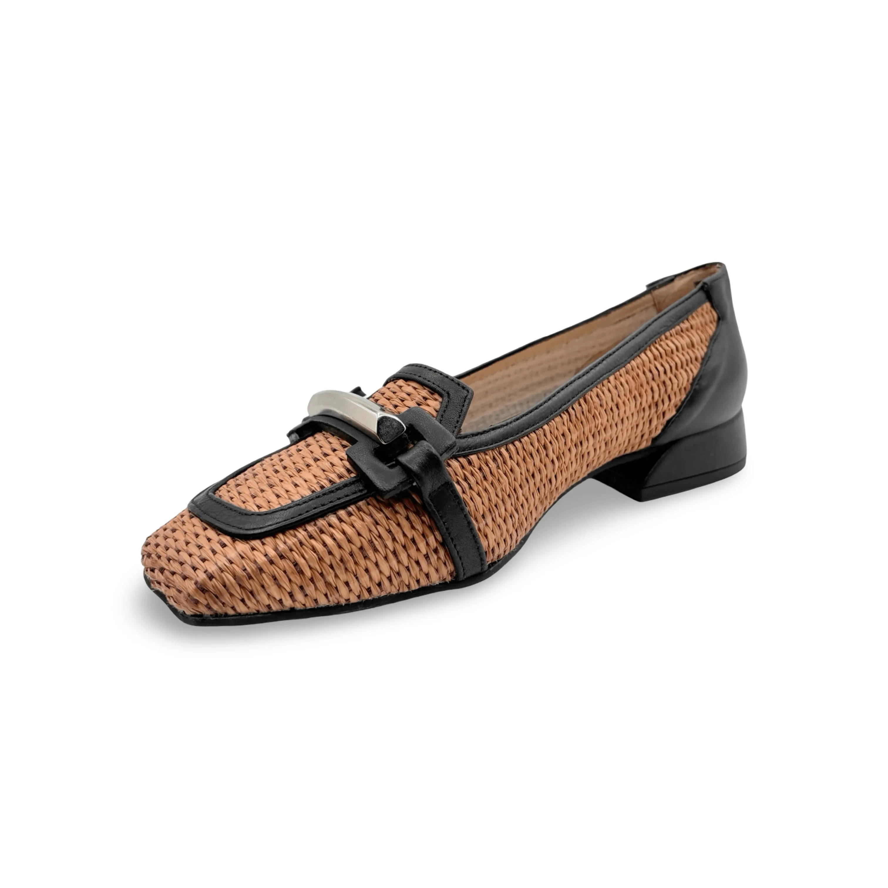 12224 Natural Woven Loafer