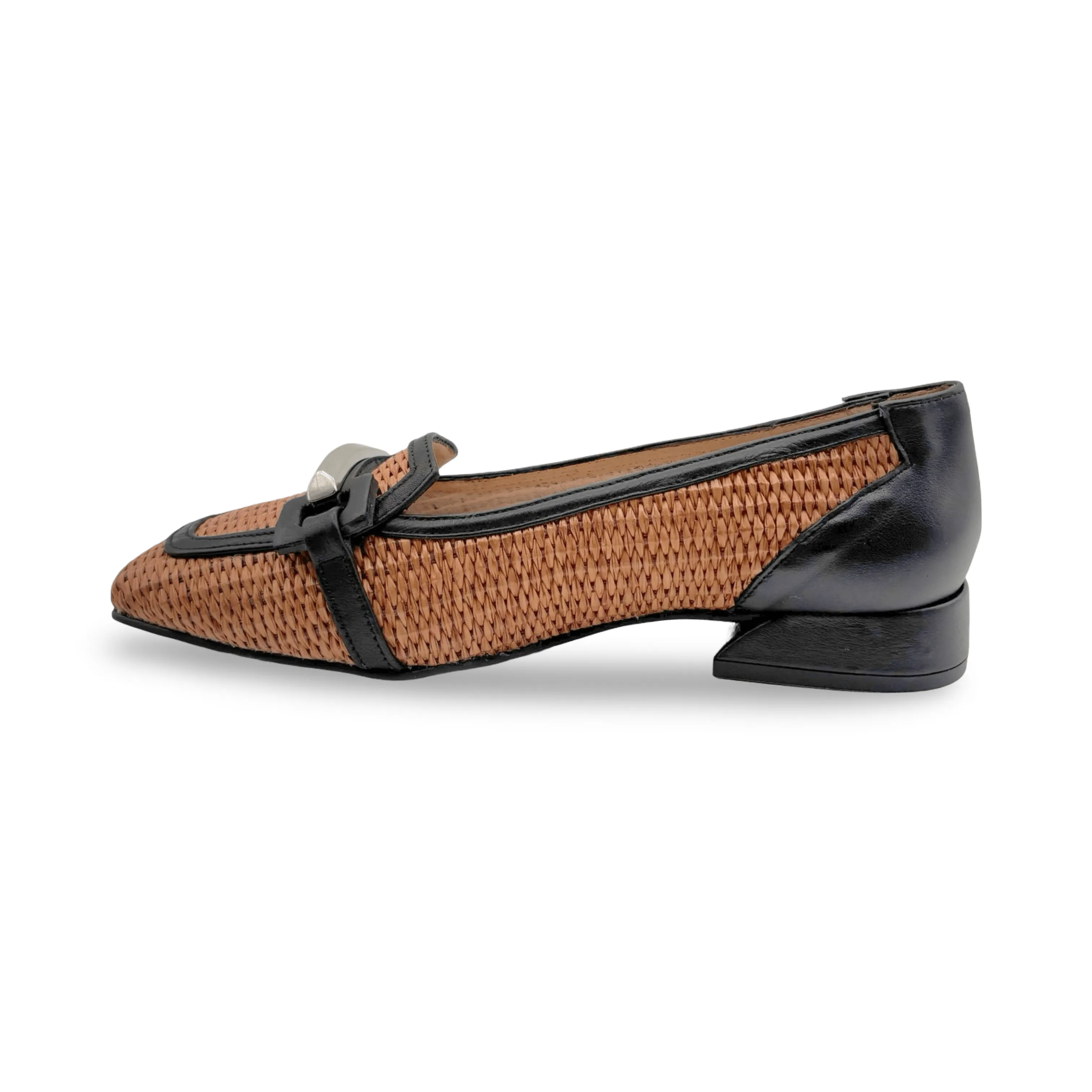 12224 Natural Woven Loafer