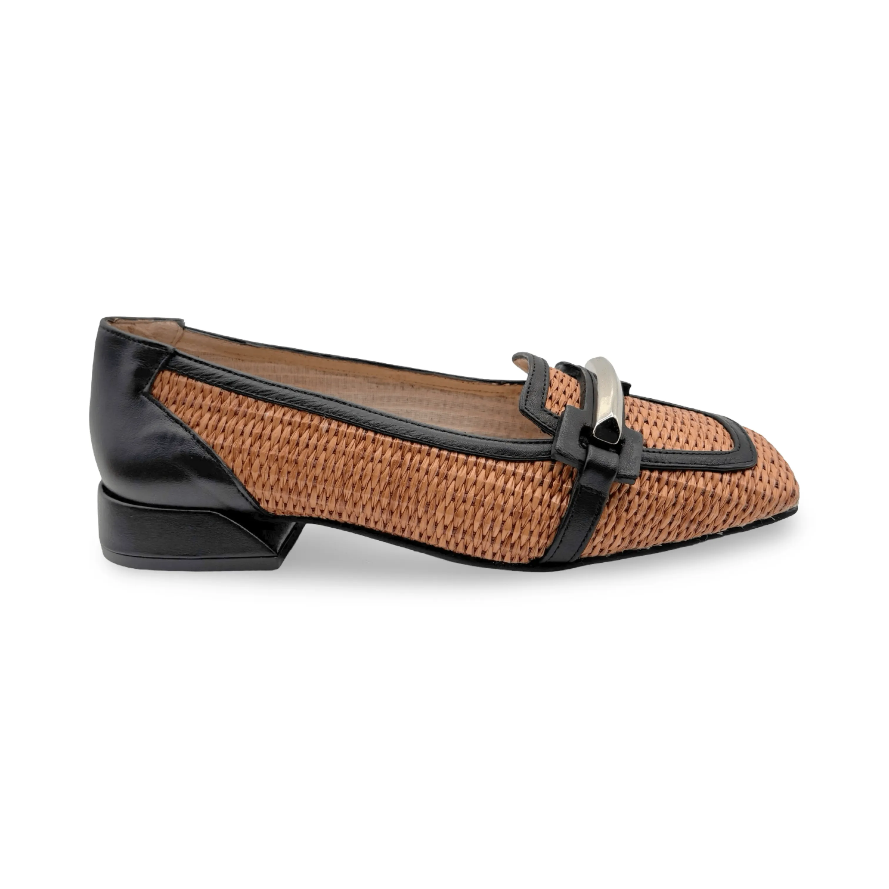 12224 Natural Woven Loafer