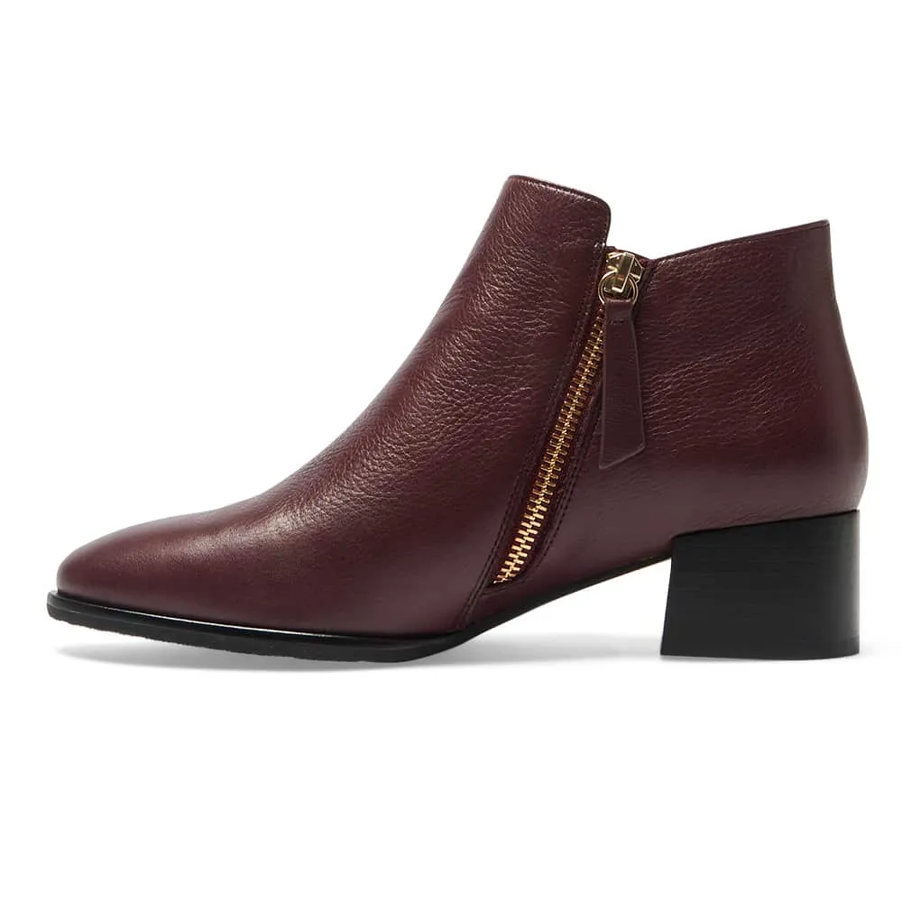 Aaron Boot in Wine Glove Leather