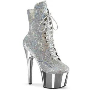 ADORE-1020SQ-02 Silver Hologram Sequins/Silver Chrome