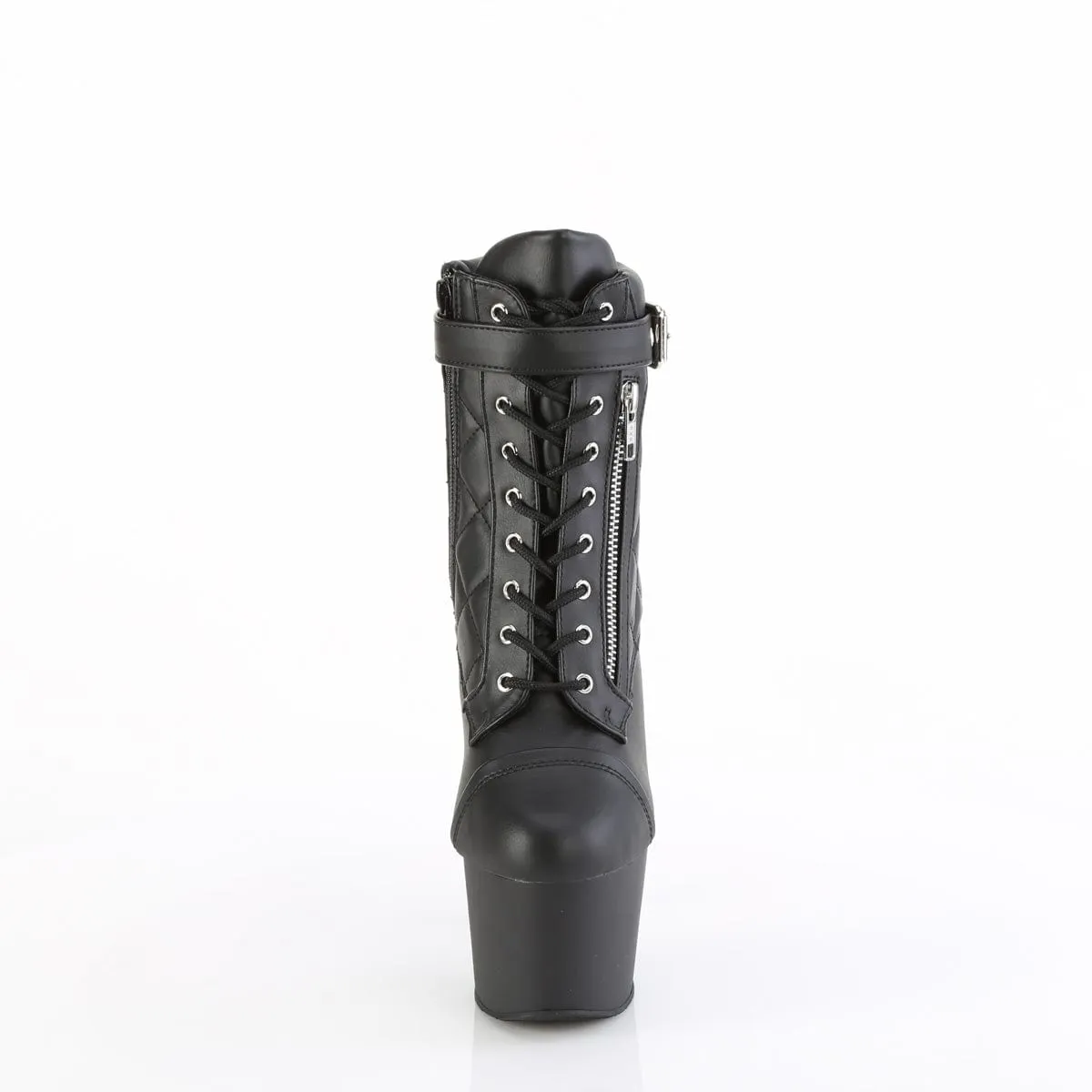 ADORE-700-05 Black Faux Leather/Black Matte