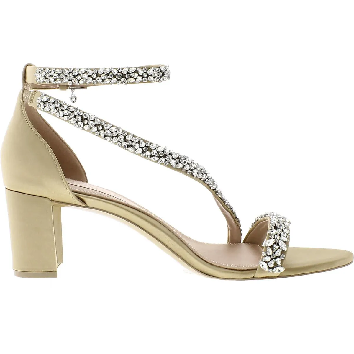 Ahava Womens Satin Embellished Heels