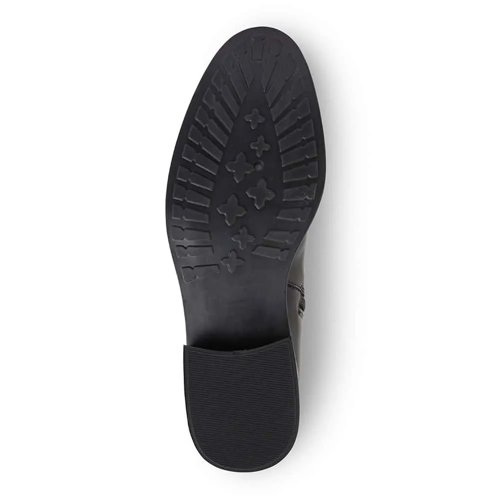 Alastair Boot in Black Leather