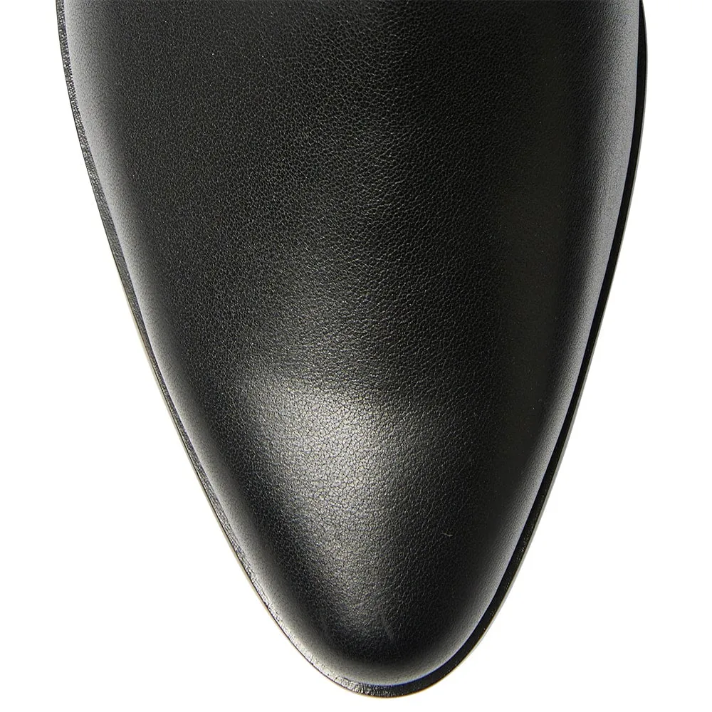 Altona Boot in Black / Emboss Stretch Leather