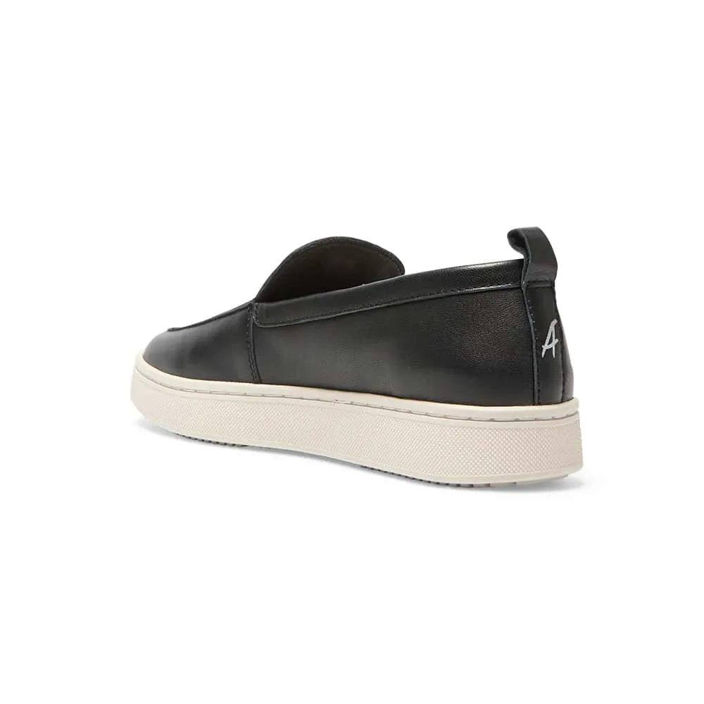 Angus Loafer in Black Leather