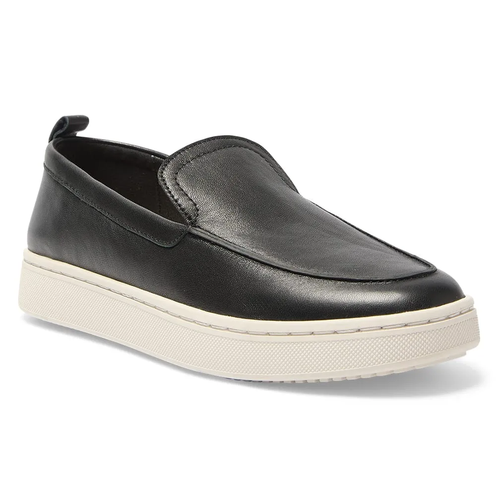Angus Loafer in Black Leather