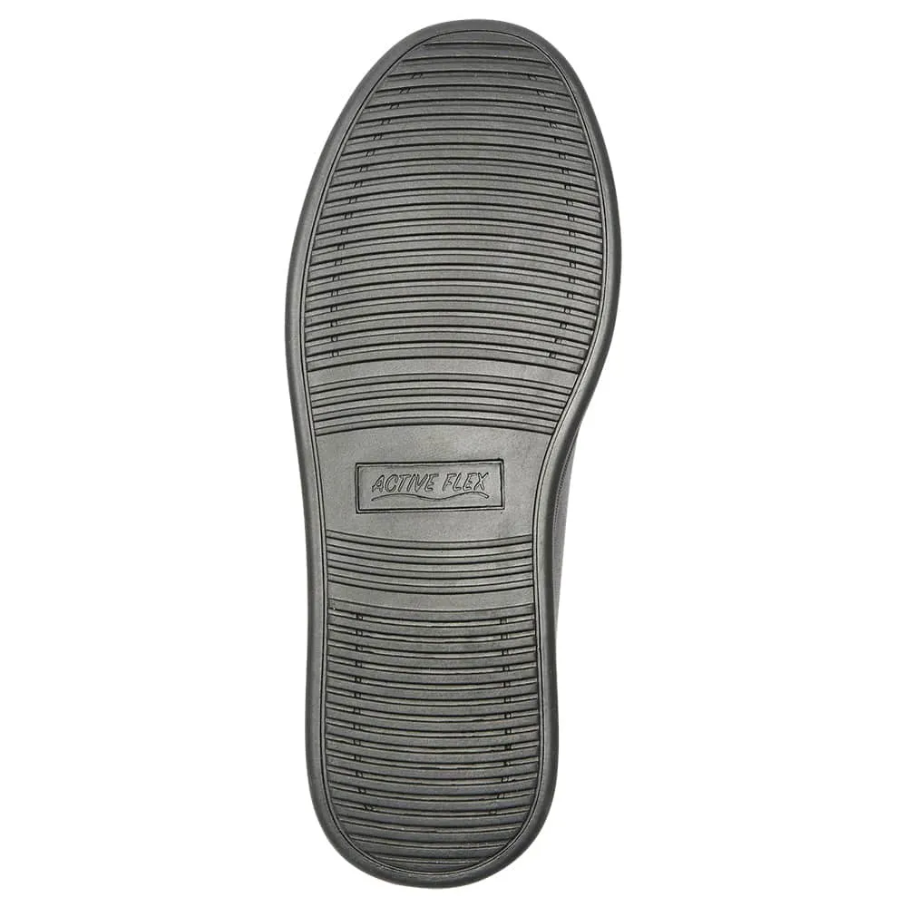 Angus Loafer in Black On Black Leather