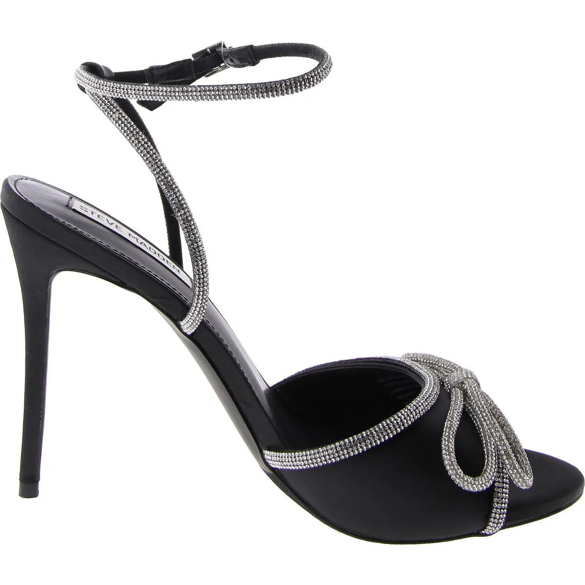 Arla Womens Embellished Ankle Strap Heels
