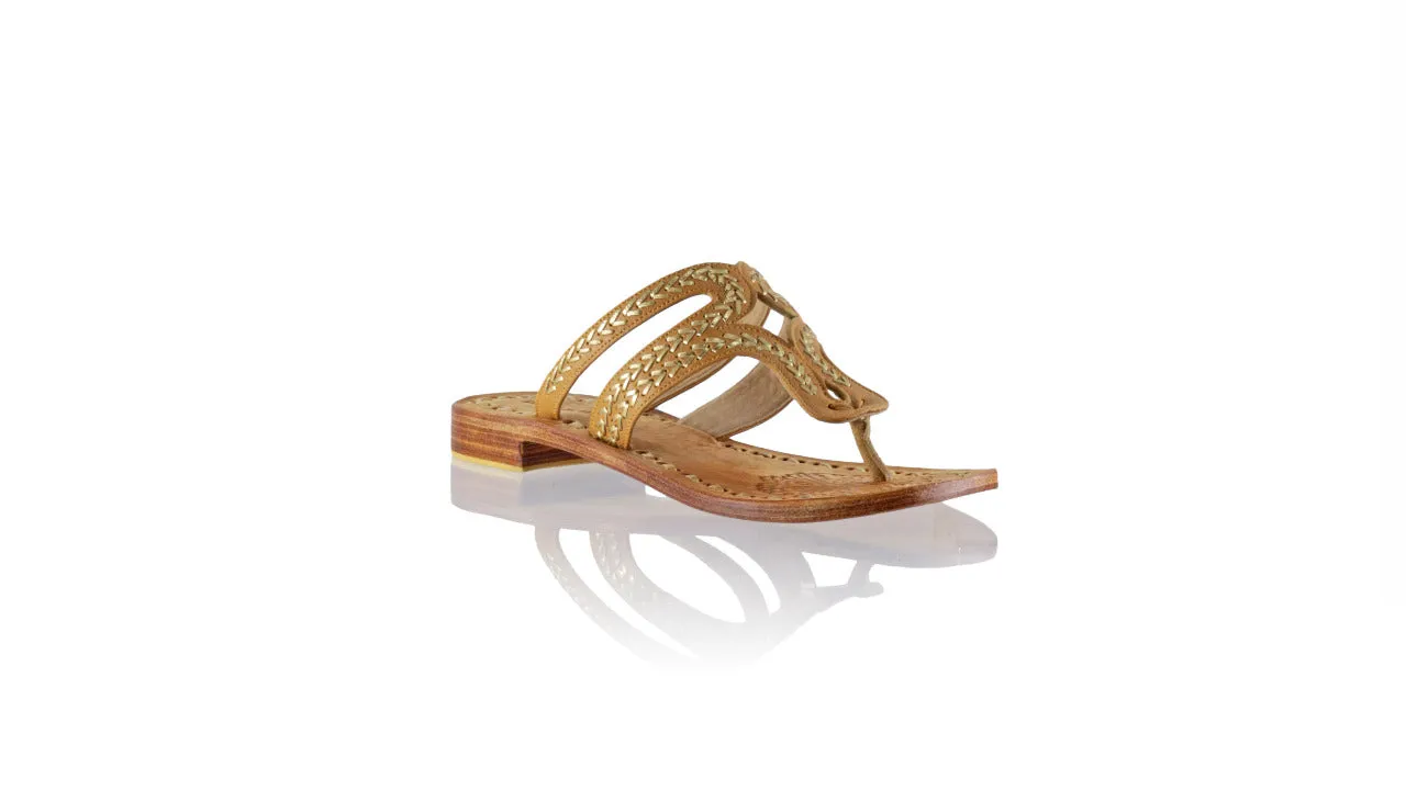 Arrah 20mm Flat - Tan & Gold