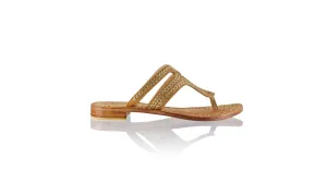 Arrah 20mm Flat - Tan & Gold