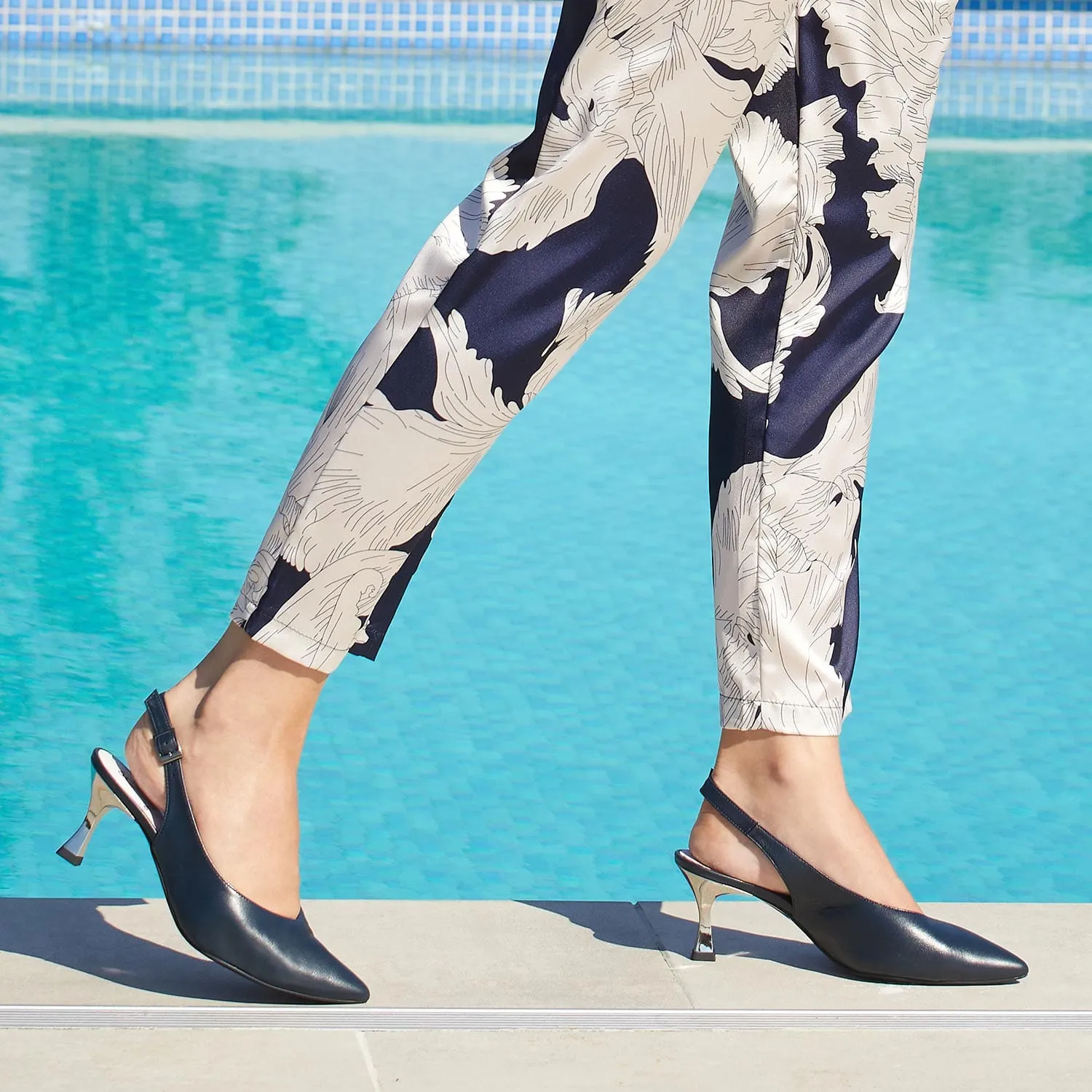 Audrey: Navy Leather