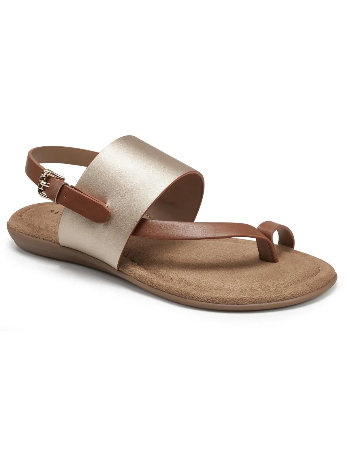 Avea Womens Toe Loop Memory Foam Slingback Sandals