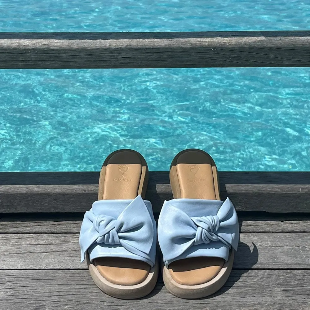 Bailey: Pale Blue Leather