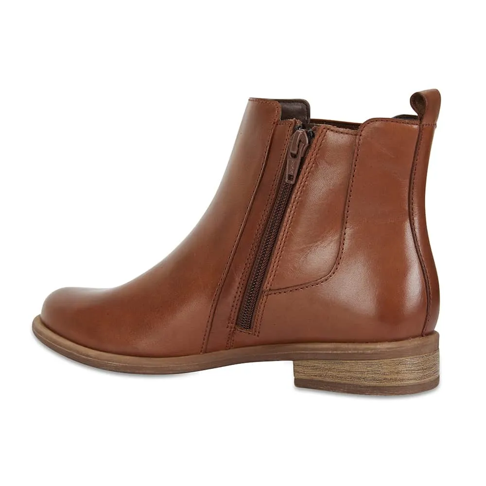 Bogart Boot in Mid Brown Leather