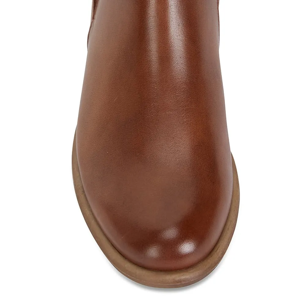 Bogart Boot in Mid Brown Leather