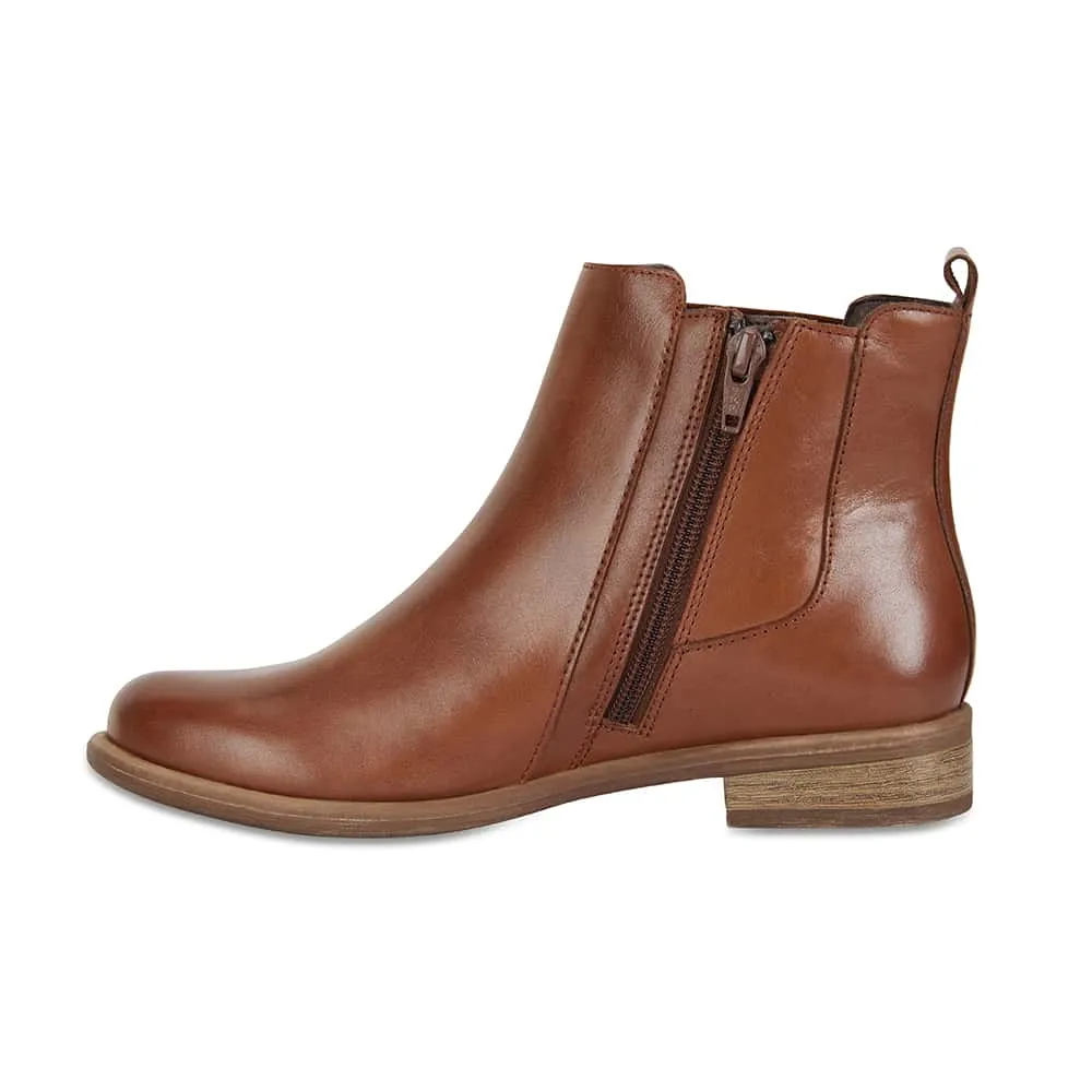 Bogart Boot in Mid Brown Leather