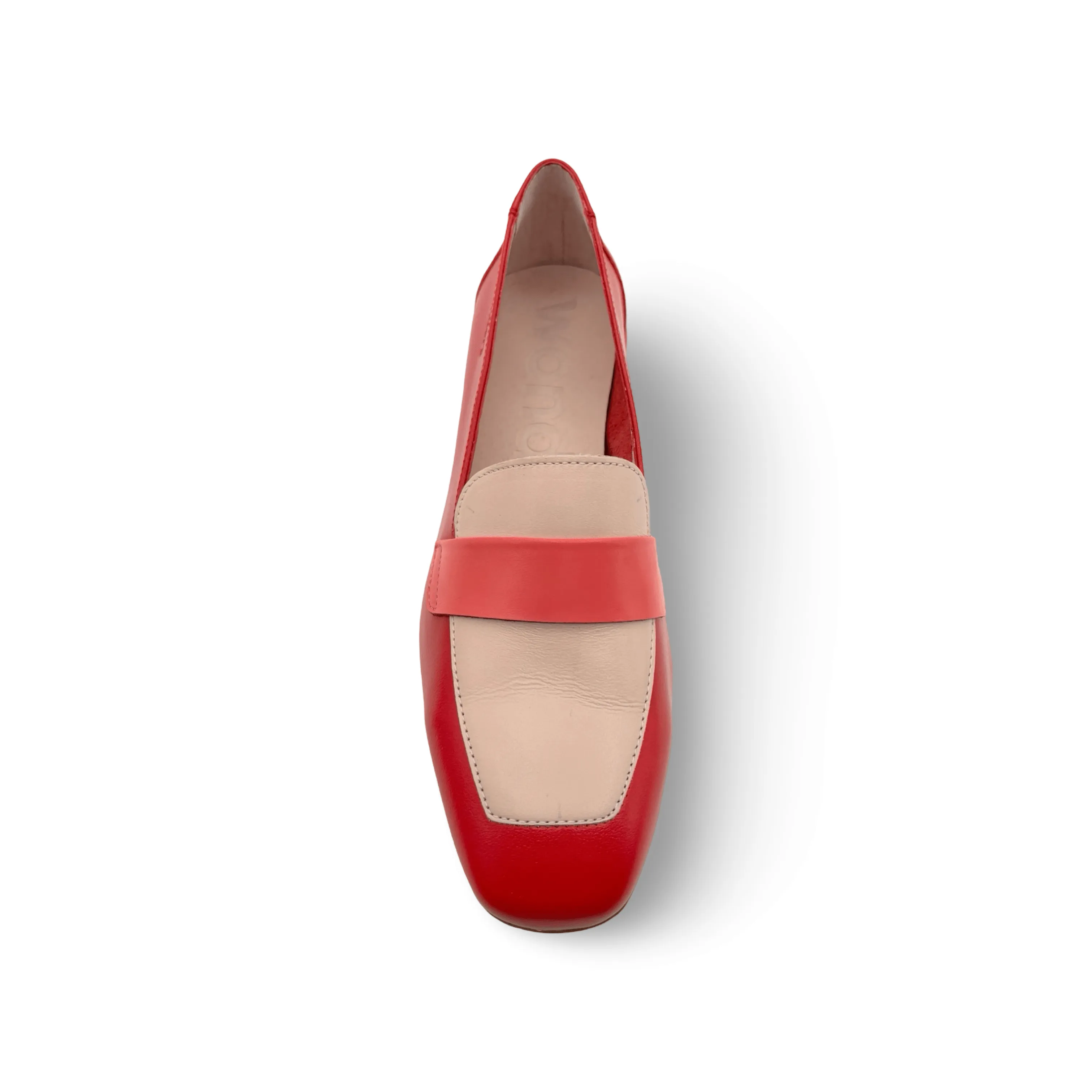 C5020-2 Red/Cream/Coral Loafer