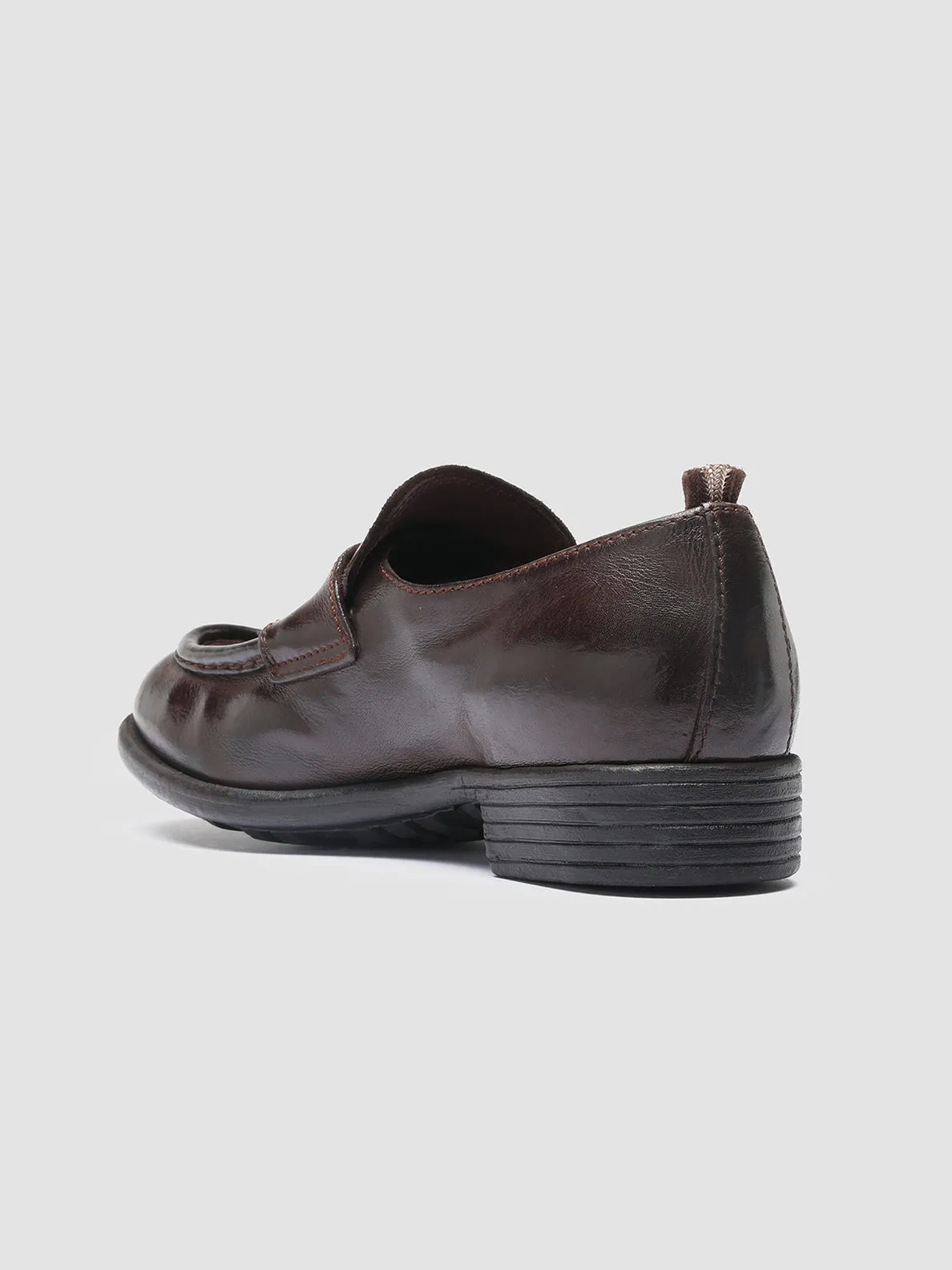 CALIXTE 020 - Burgundy Leather loafers