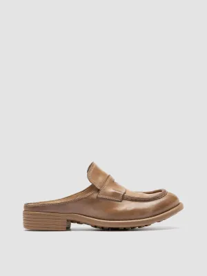 CALIXTE 063 - Taupe Leather Mule