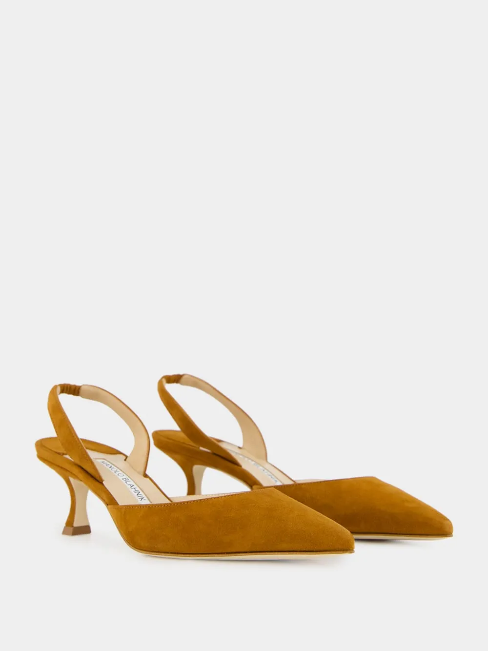 Carolyne Brown Suede Slingback Pumps
