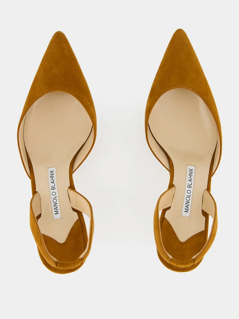 Carolyne Brown Suede Slingback Pumps