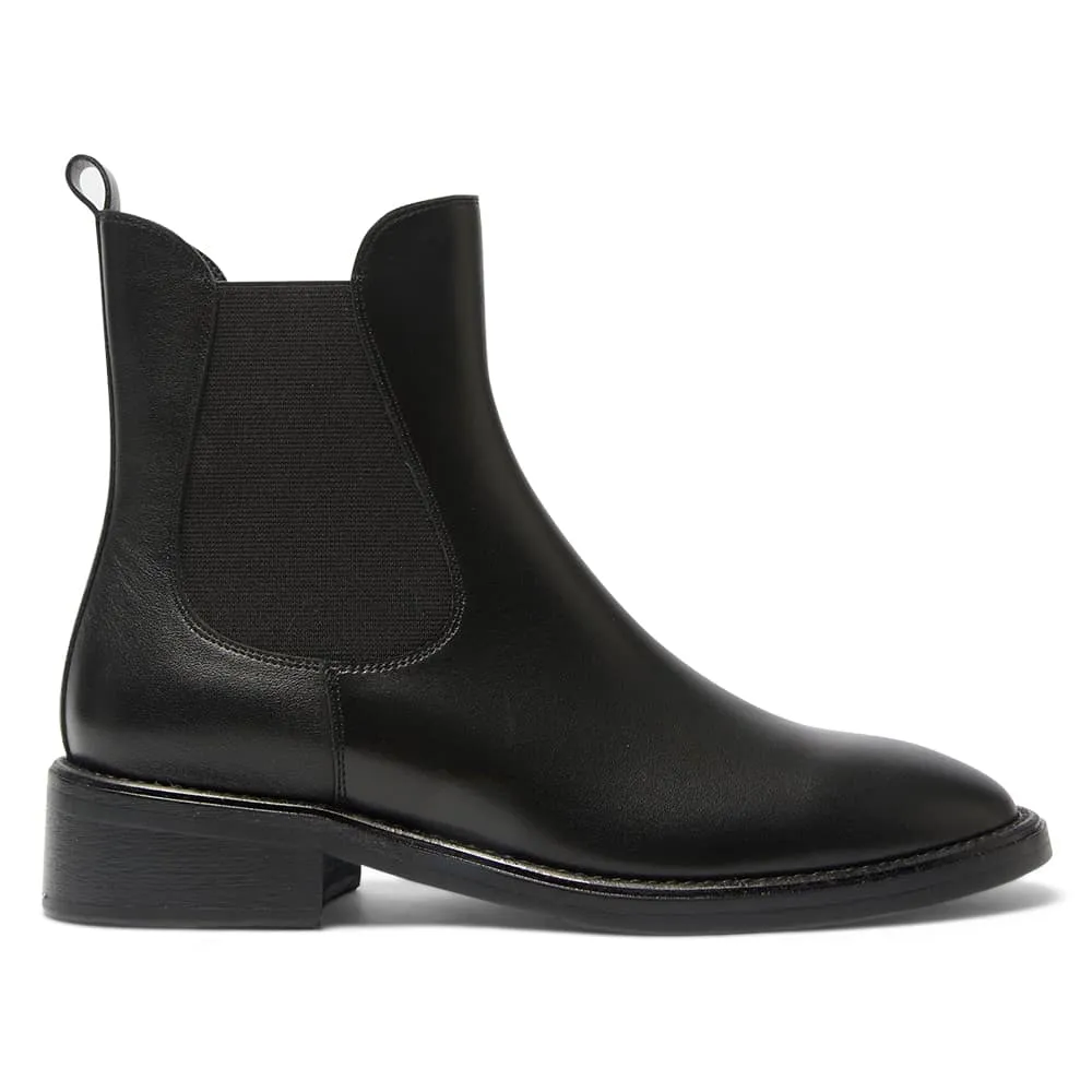 Cedric Boot in Black Leather