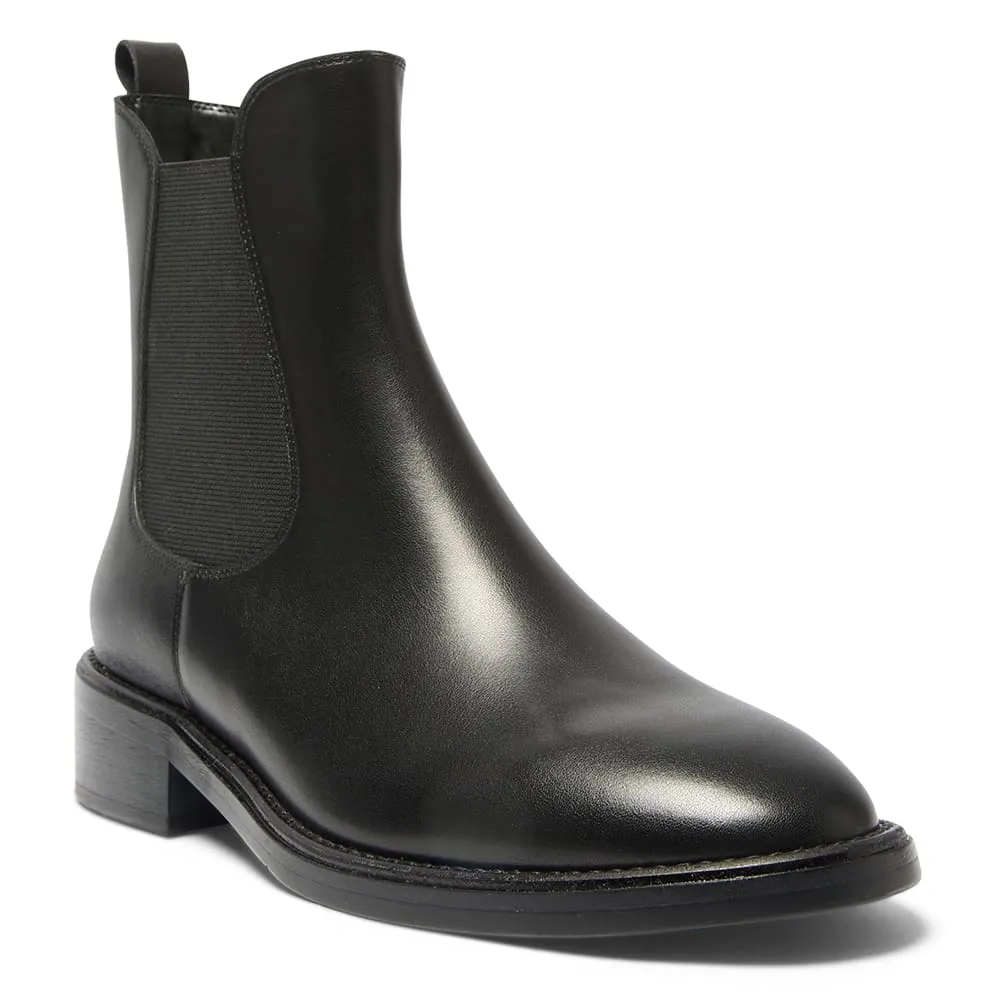 Cedric Boot in Black Leather