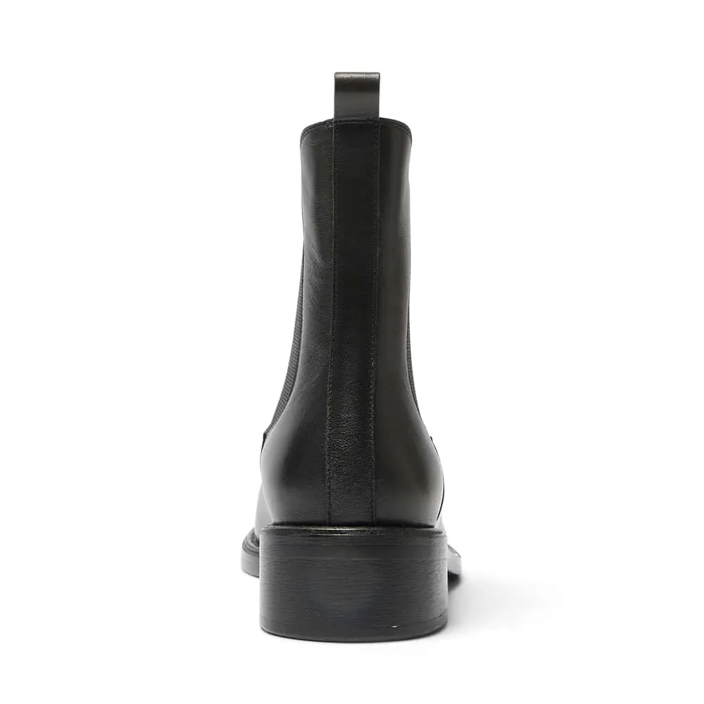 Cedric Boot in Black Leather