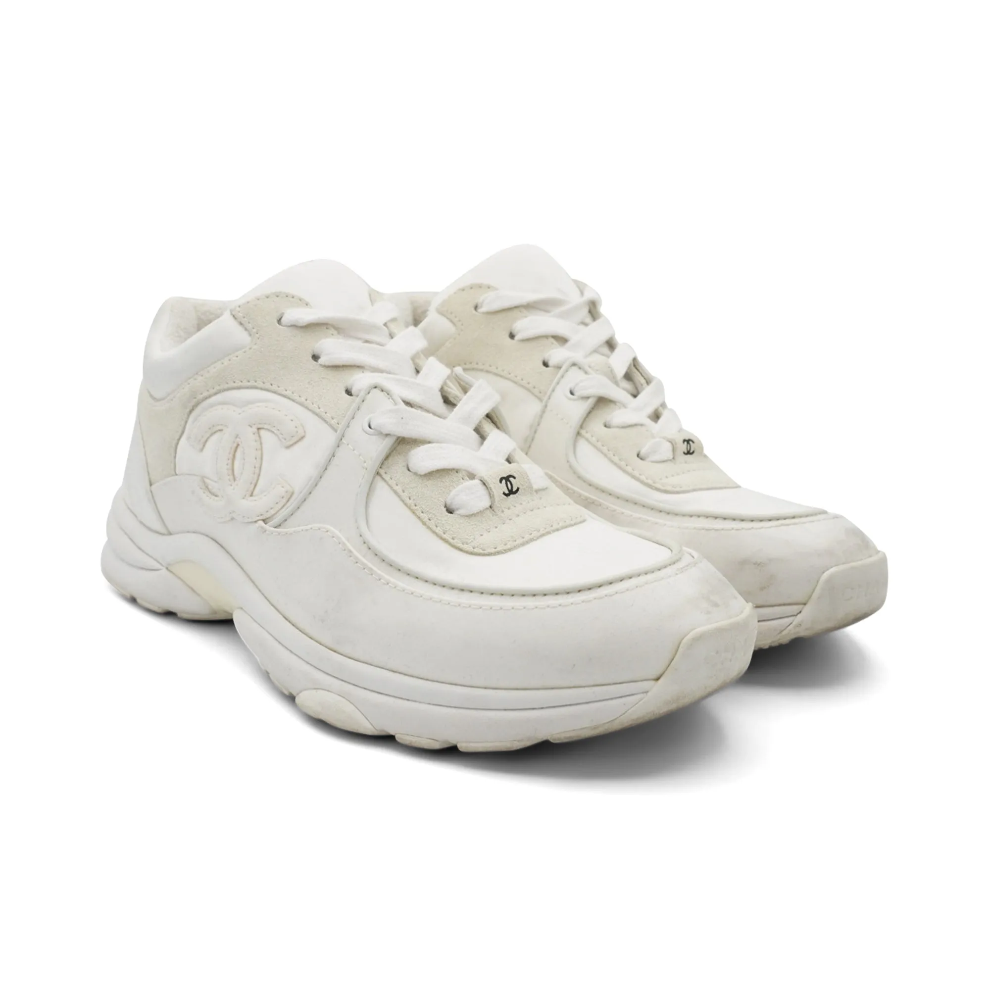 Chanel 'Interlocking CC' Sneakers - Women's 37.5