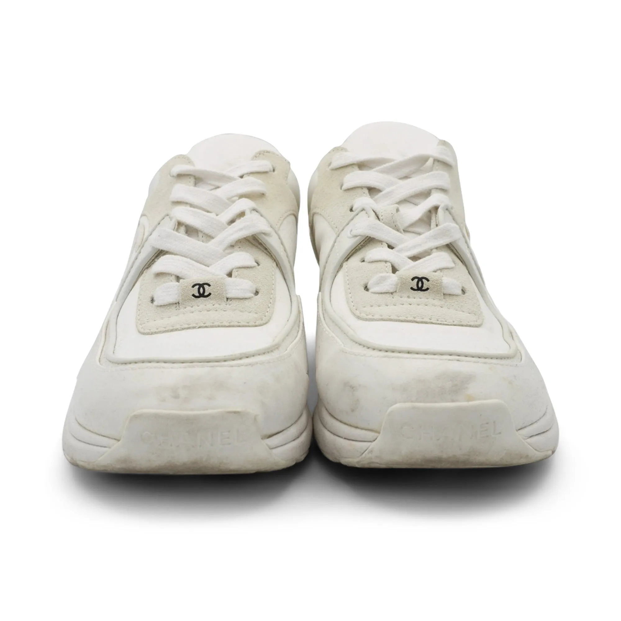 Chanel 'Interlocking CC' Sneakers - Women's 37.5