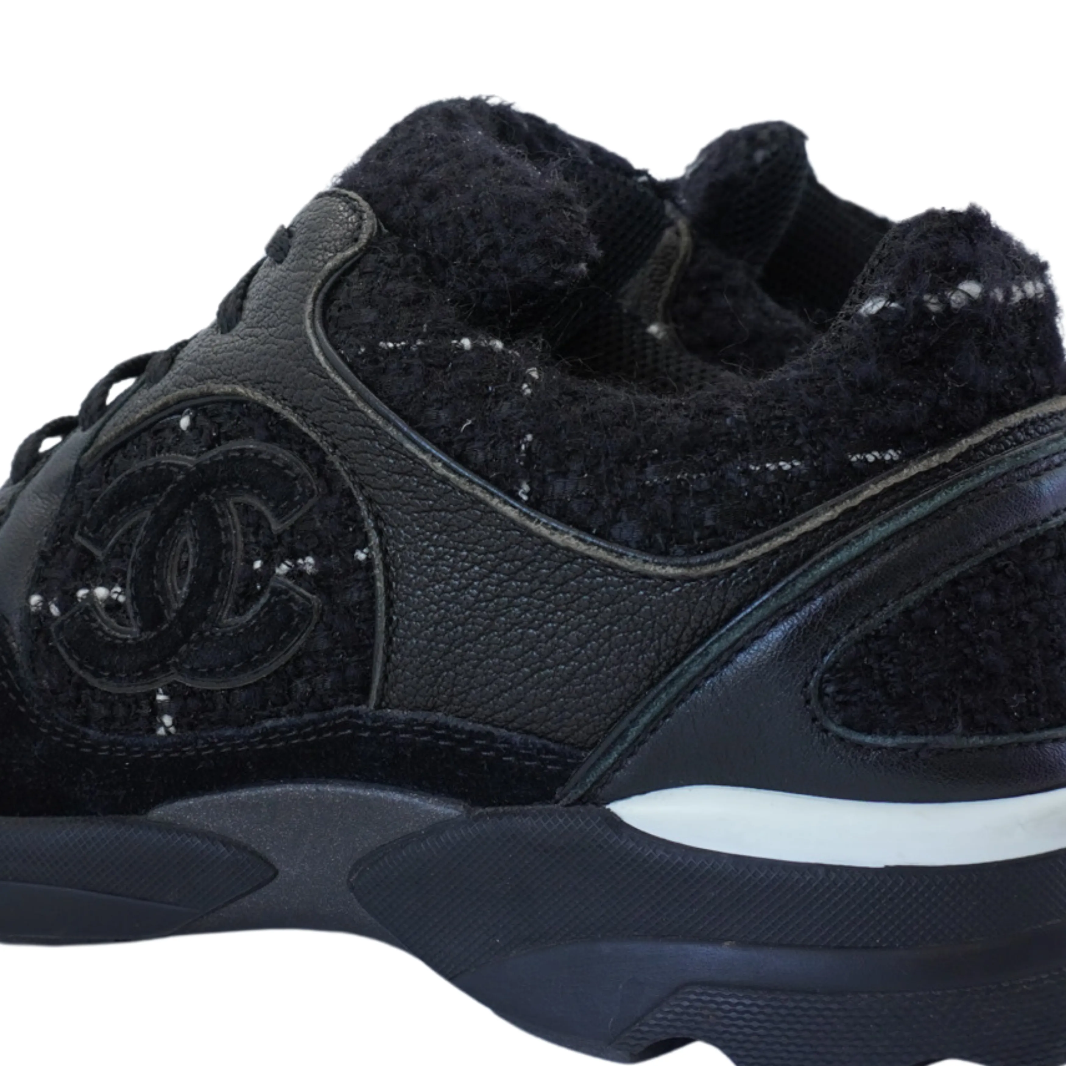 Chanel Tweed Sneakers - Women's 37