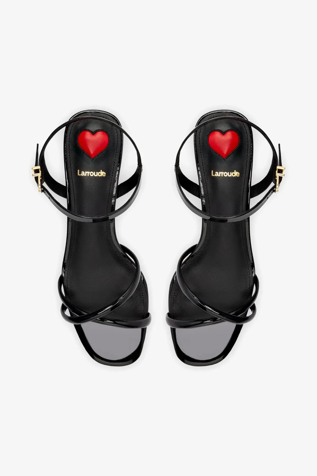 Charlotte Sandal In Black Patent Leather