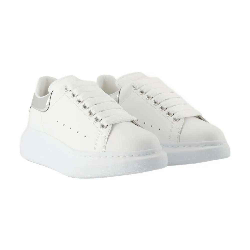 Chunky Sole Oversized Sneakers With Metallic Heel Tab