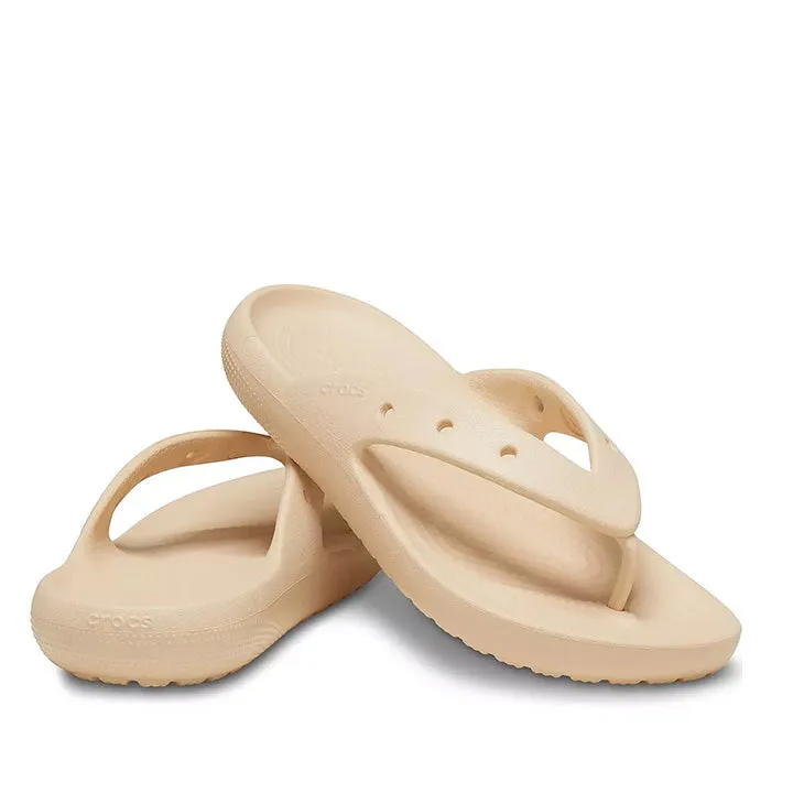 CROCS FLIP V2 BEIGE SLIDES
