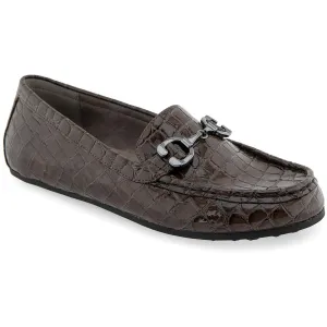 DALLAS Womens Animal Print Faux Leather Loafers