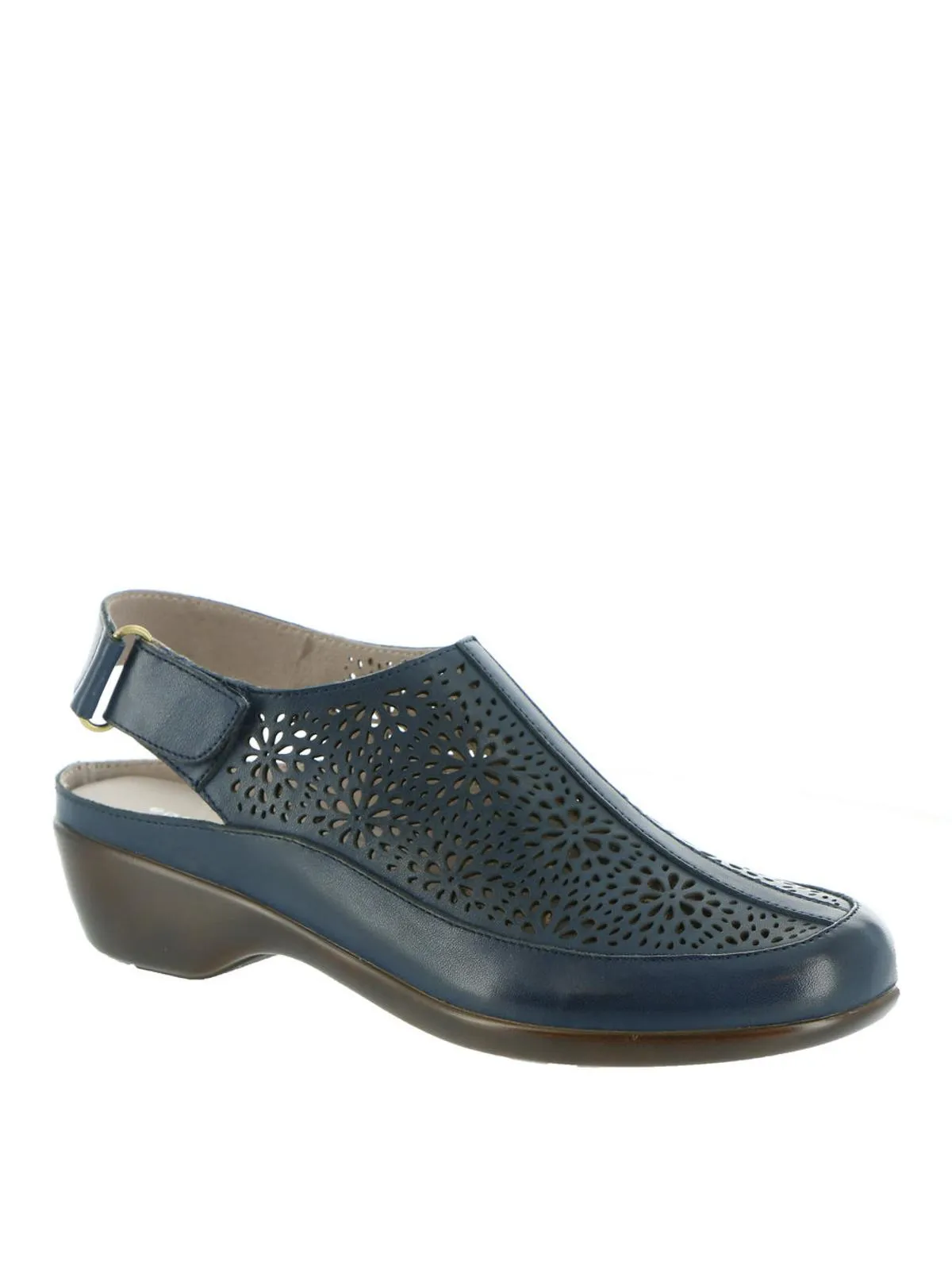 Dawn Womens Leather Laser Cut Sandals Shoes