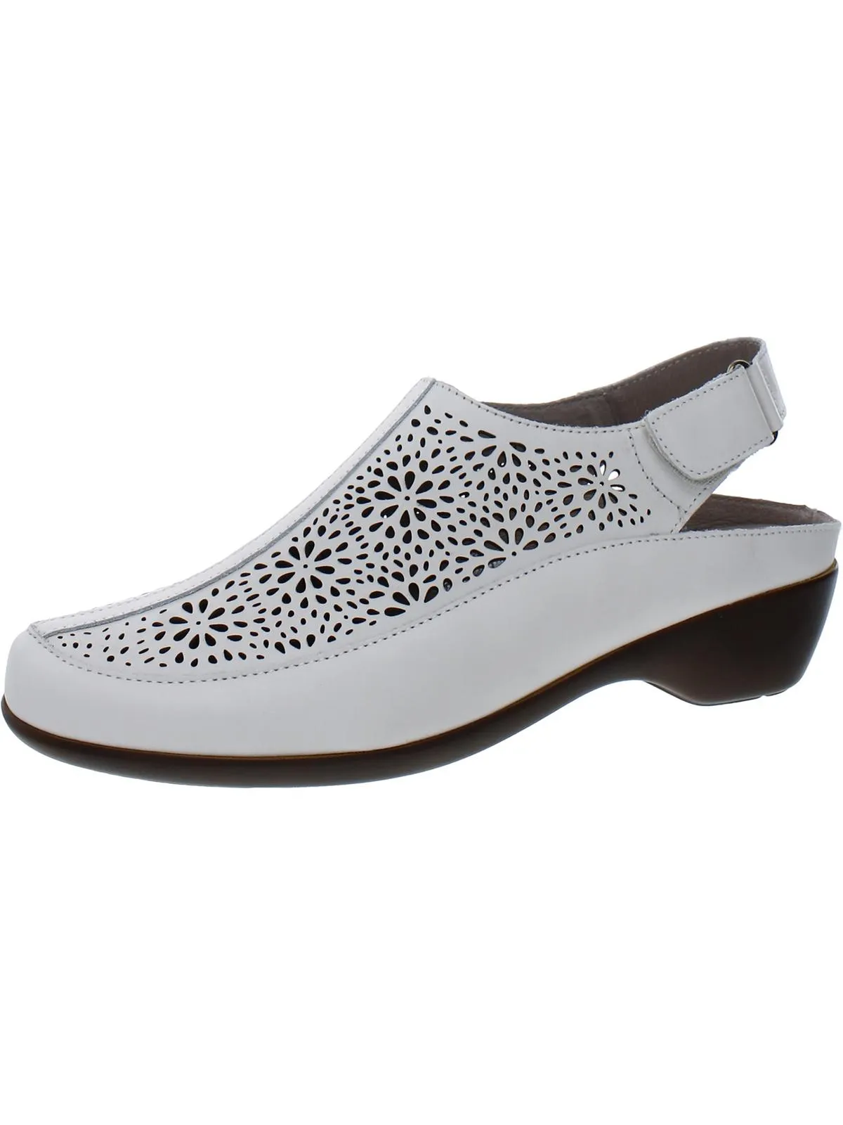 Dawn Womens Leather Laser Cut Sandals Shoes