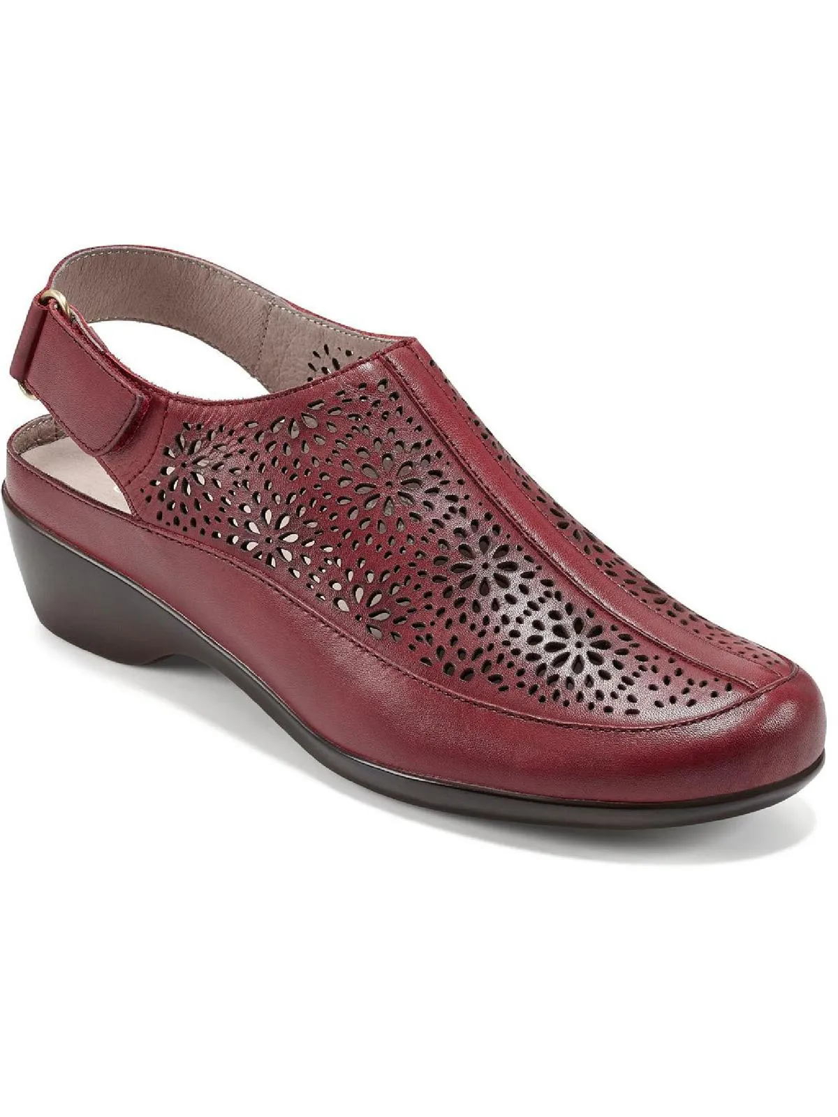 Dawn Womens Leather Laser Cut Sandals Shoes