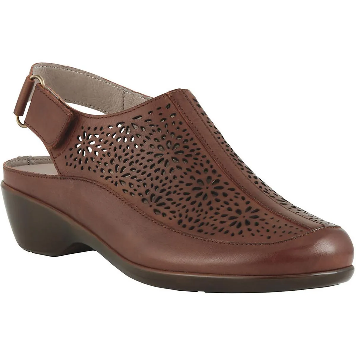Dawn Womens Leather Laser Cut Sandals Shoes