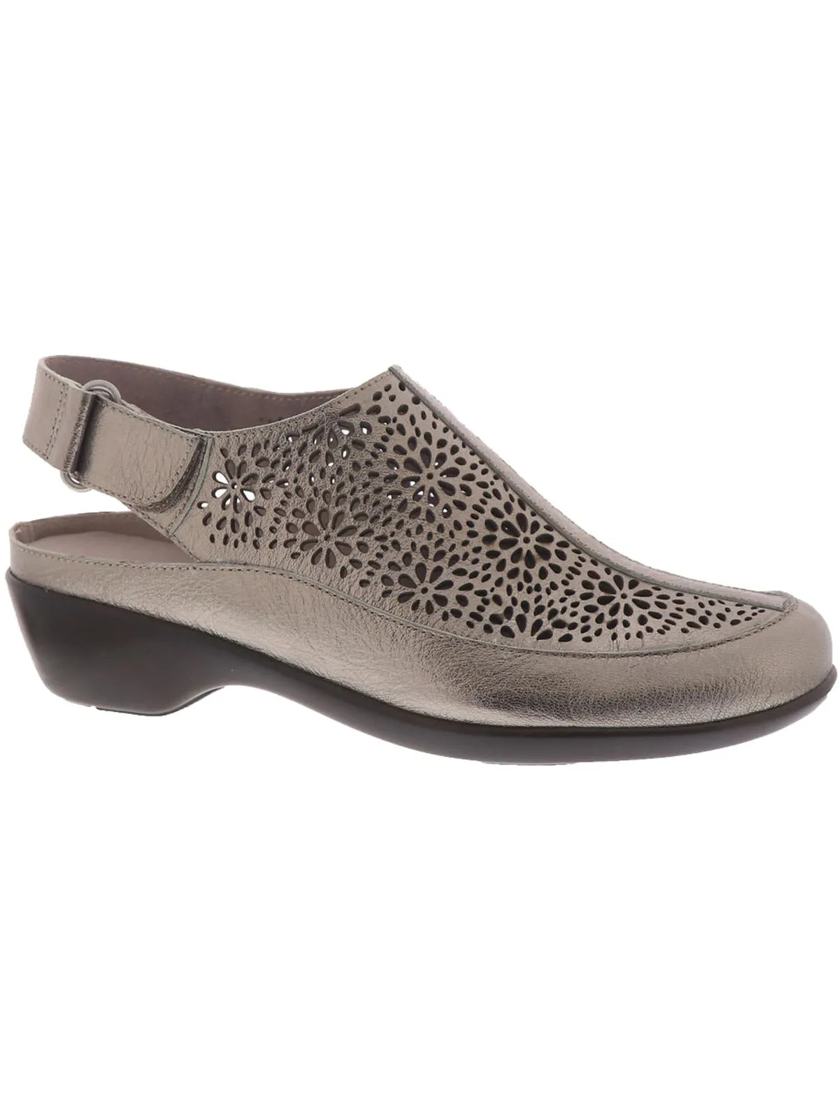 Dawn Womens Leather Laser Cut Sandals Shoes