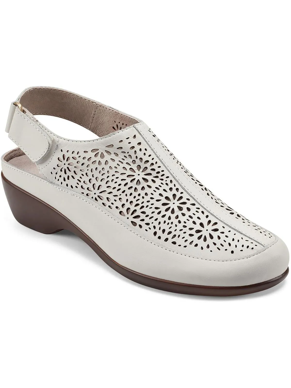 Dawn Womens Leather Laser Cut Sandals Shoes