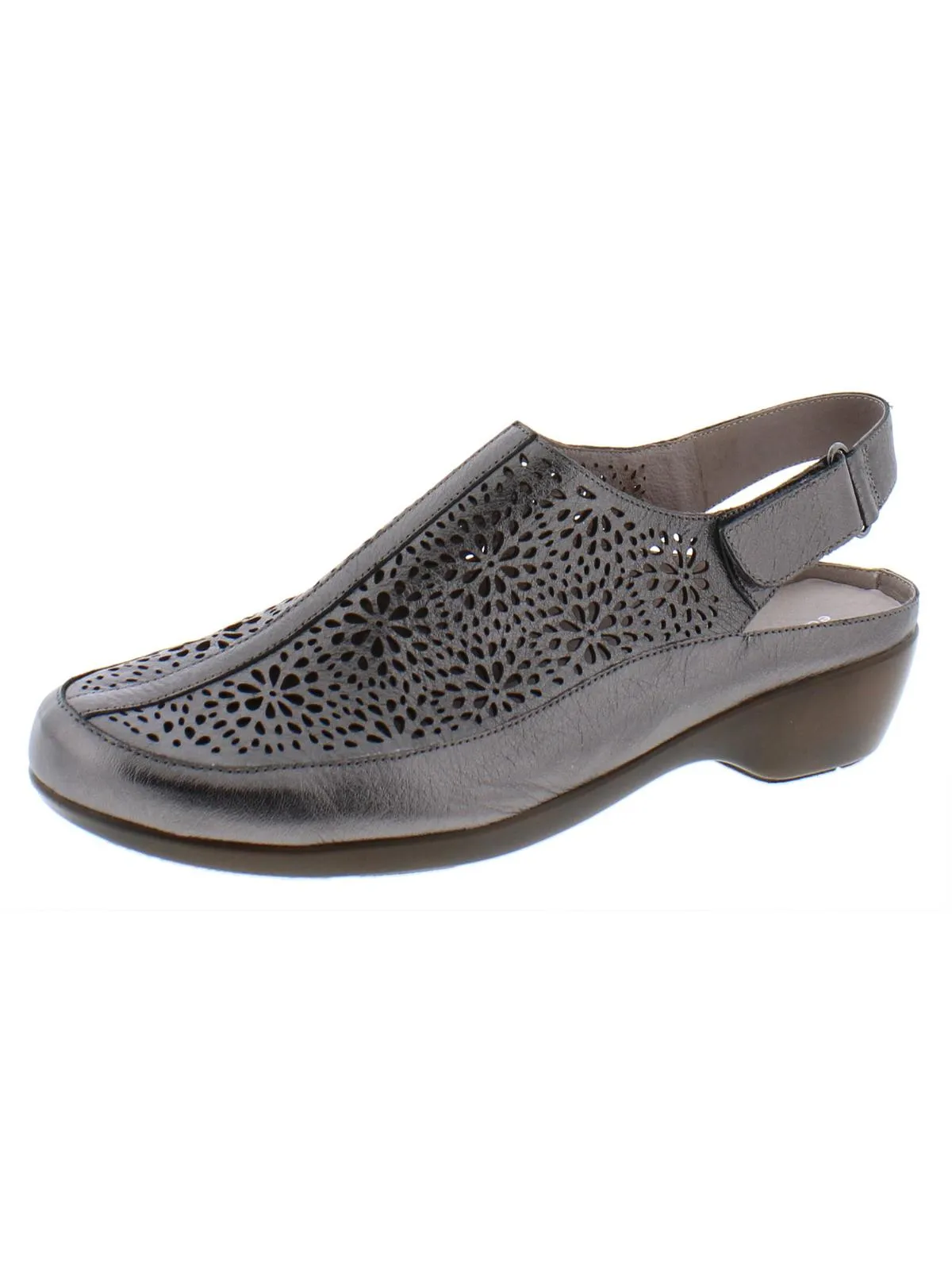 Dawn Womens Leather Laser Cut Sandals Shoes