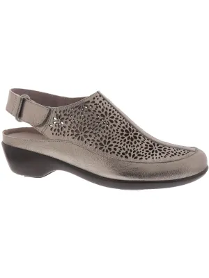 Dawn Womens Leather Laser Cut Sandals Shoes