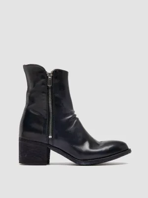 DENNER 103 - Navy Leather Ankle Boots