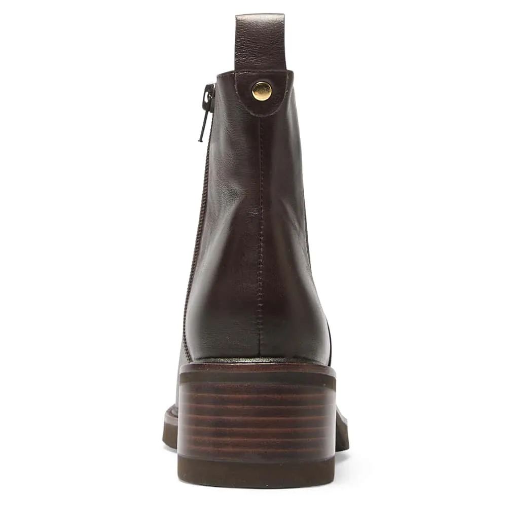 Detroit Boot in Chocolate Glove Leather