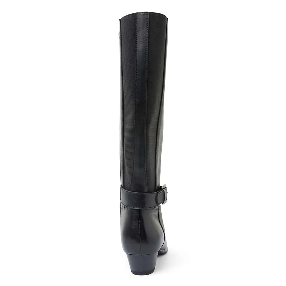 Diesel Boot in Black Leather