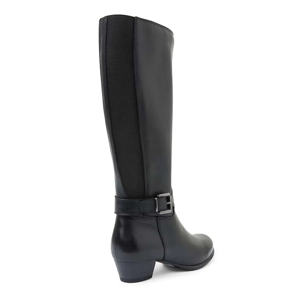 Diesel Boot in Black Leather