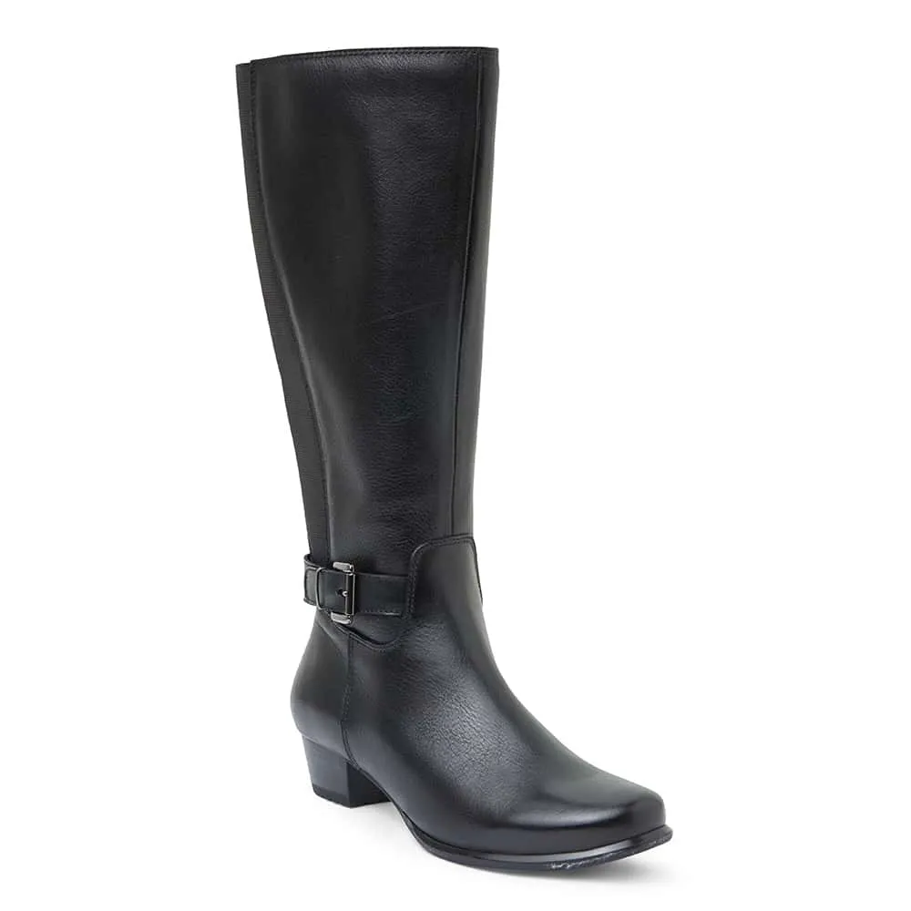 Diesel Boot in Black Leather