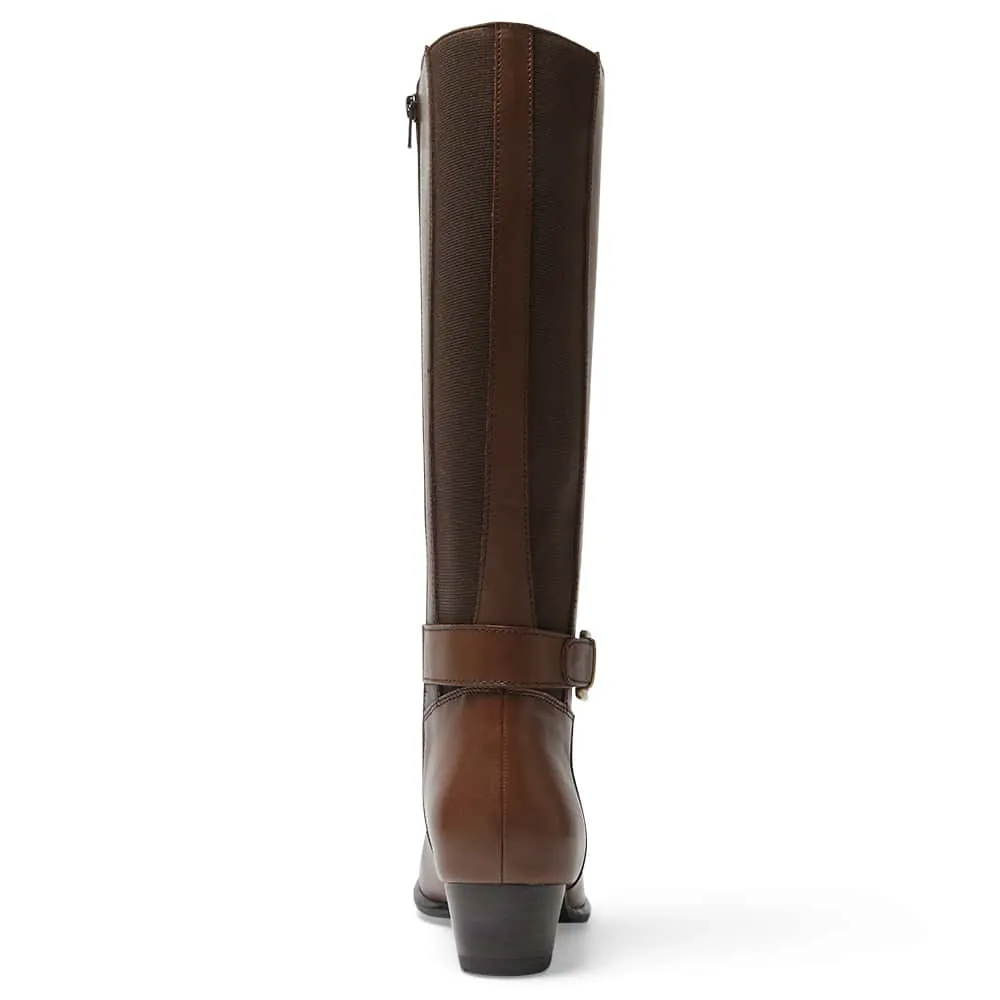 Diesel Boot in Brown Leather